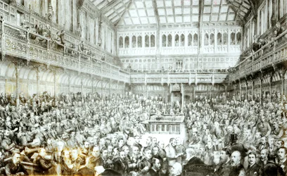 M. Gladstone présentant le projet de loi sur la terre (Irlande), 7 avril 1881